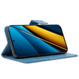Klapkové puzdro pre Xiaomi Poco X6 5G, Butterfly, modré