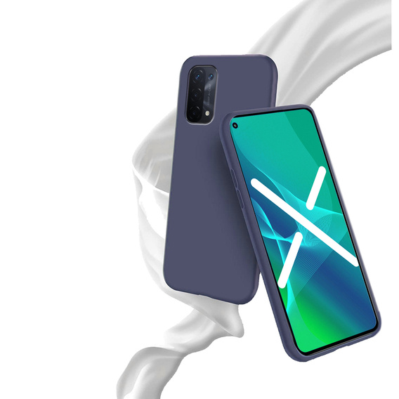 Tenké puzdro pre Oppo A54 5G / A74 5G / A93 5G, Slim, tmavomodré
