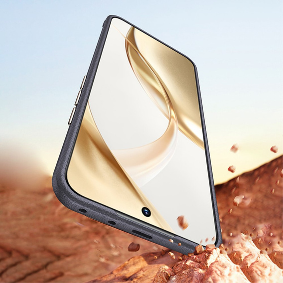 Kožené puzdro pre Honor 200 Pro 5G, leather hybrid, čierne
