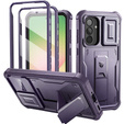Obrnené puzdro pre Samsung Galaxy A56 5G, Dexnor Full Body (Two Frames), fialové