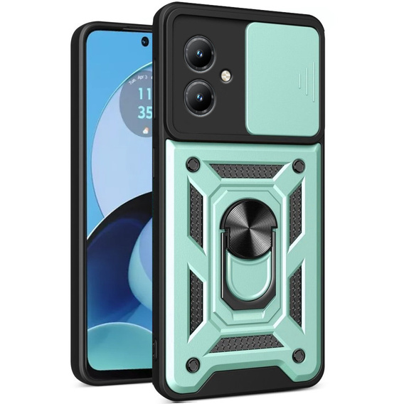 Obal na mobil pre Motorola Moto G14, CamShield Slide, zelené