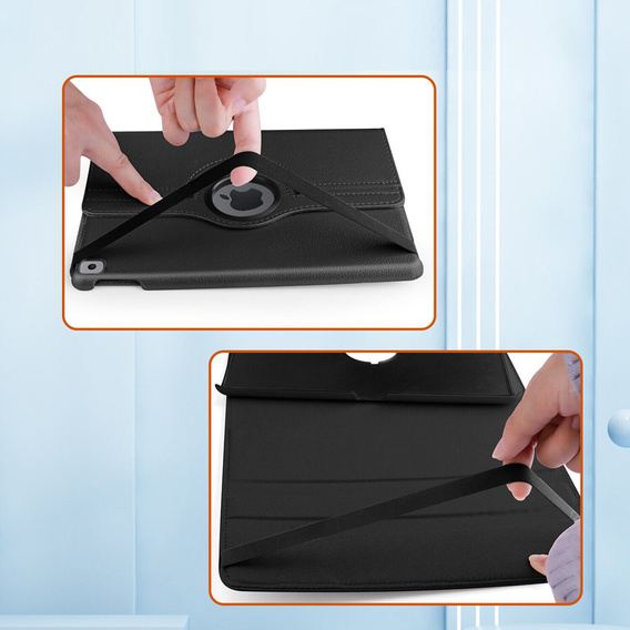 Puzdro pre iPad 10.9 2022 10 Gen TB330FU 10.95", otočné o 360°, čierne