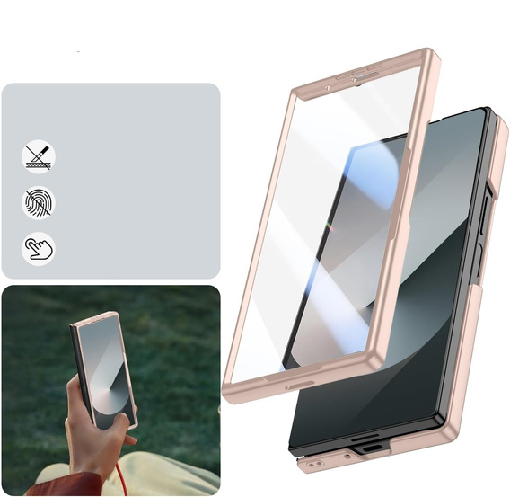 Sklenené puzdro s úplnou 360° ochranou pre Samsung Galaxy Z Fold7 5G