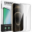2x tvrdené sklo pre iPhone 12 Pro Max, ERBORD 9H Hard Glass na displeji