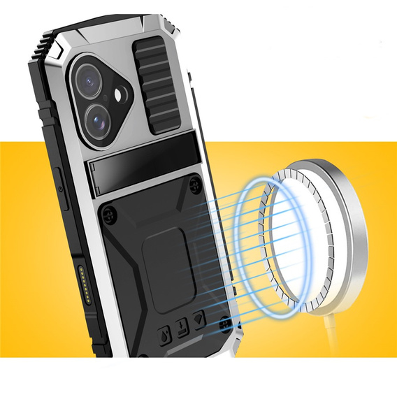 Puzdro R-JUST s podstavcom a integrovaným sklom pre iPhone 17