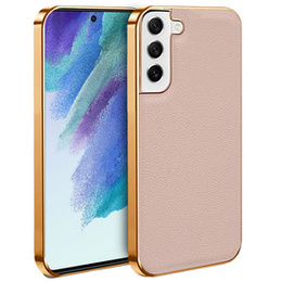 Obal na mobil pre Samsung Galaxy S21+ Plus, Cowhide Leather, ružové