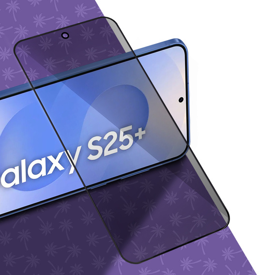 Tmavé sklo na ochranu súkromia Shy Palm pre Samsung Galaxy S25+ Plus