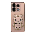 Puzdro pre Xiaomi Redmi Note 13 Pro 5G, Rabbit, ružové + tvrdené sklo 9H
