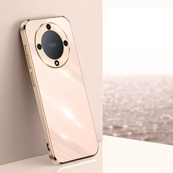Puzdro pre Honor Magic 6 Lite 5G, Glamour CamShield, ružové rose gold