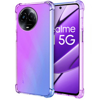 Puzdro pre Realme 11 5G, Gradient Dropproof, Fialová / modrá