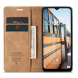 CASEME puzdro pre Samsung Galaxy M33 5G, Leather Wallet Case, hnedé