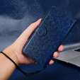 Flipové puzdro pre Oppo A5 Pro 5G, Wallet Rhombus, modré
