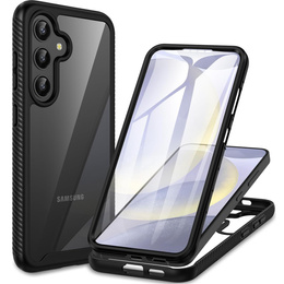 Puzdro pre Samsung Galaxy S24, Shockproof, s fóliou, čierne