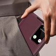 Flipové puzdro pre Samsung Galaxy S25+ Plus, Smart View Wallet, bordové