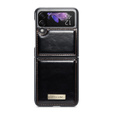 CASEME flipové puzdro pre Samsung Galaxy Z Flip 3, Waxy Textured, čierne