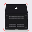 Puzdro pre Macbook Pro 14.2 A2442, HardShell, čierne