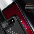 Obal na mobil pre Asus ROG Phone 7 5G, Carbon Gel, čierne
