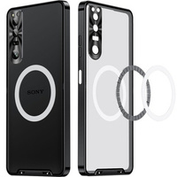 Obal na mobil pre Sony Xperia 1 V, CamShield MagSafe, transparentné / čierne