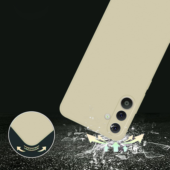 Obal na mobil pre Samsung Galaxy A36 5G, Silicone Lite, béžové