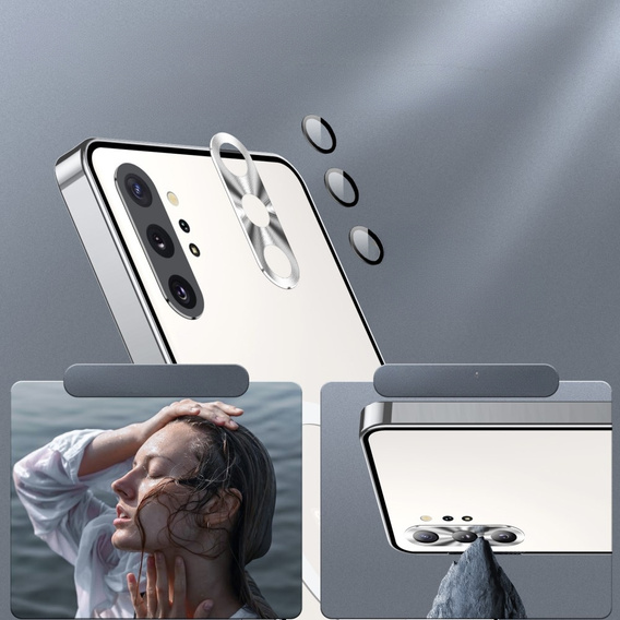 Ochranné puzdro na fotoaparát pre Samsung Galaxy Note 10+ Plus, CamShield MagSafe, priehľadný / strieborný