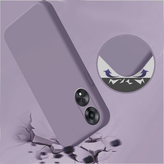 Obal na mobil pre Oppo A78 5G, Silicone Lite, fialové