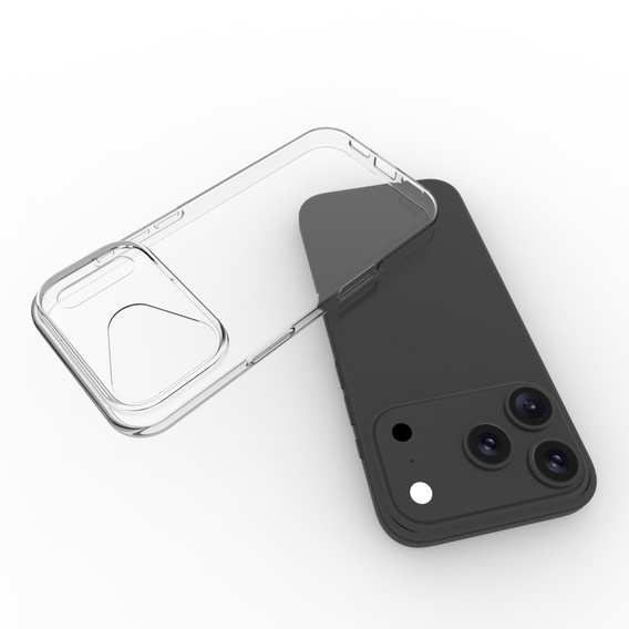 TPU ochranné puzdro pre iPhone 17 Pro Max - priehľadné