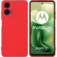 Obal na mobil pre Motorola Moto G24 / G24 Power / G04, Silicone Lite, červené