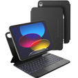 Puzdro s klávesnicou pre iPad 11" 2025 A16 (11 gen.) / iPad 10.9" 2022 (10 gen.), Dexnor Magnetic Keyboard Touchpad, čierne