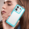 Obal na mobil pre Xiaomi Redmi Note 13 Pro 5G, Fusion Hybrid, transparentné / modré