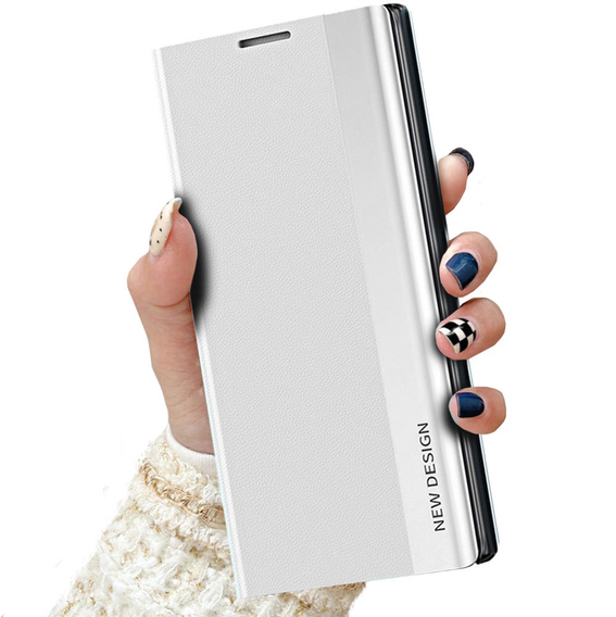 Klapkové puzdro pre Samsung Galaxy M53 5G, Side Magnetic, biele