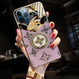 Fashion Obal na mobil pre iPhone 13 Pro, fialové