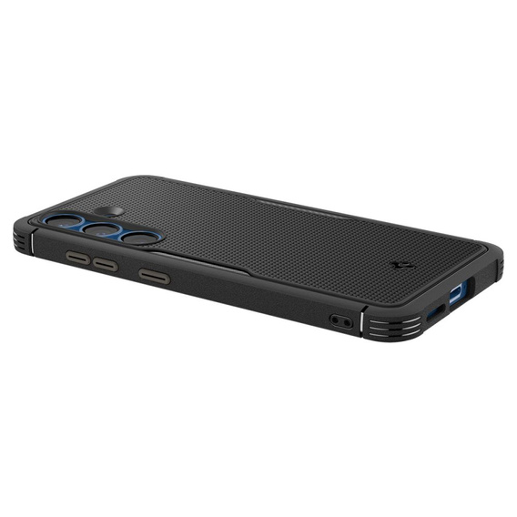 Puzdro Spigen pre Samsung Galaxy S25, Core Armor MagSafe, čierne + tvrdené sklo 9H