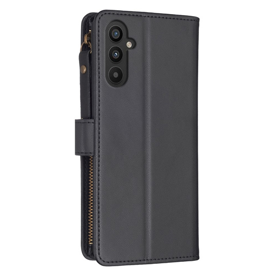 Klapkové puzdro pre Samsung Galaxy A25 5G, Wallet Zipper Pocket, čierne