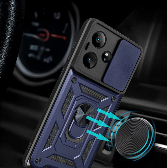 Obal na mobil pre Realme GT 7 / 7T, CamShield Slide, modré