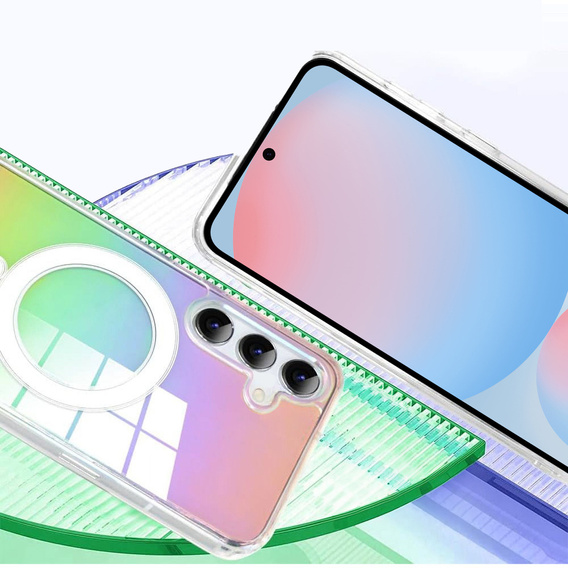 Puzdro pre Samsung Galaxy A16, Fusion Hybrid, pre MagSafe, viacfarebné + sklo na displej