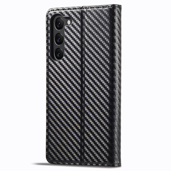 Flipové puzdro pre Samsung Galaxy S24, Carbon LC.IMEEKE, čierne