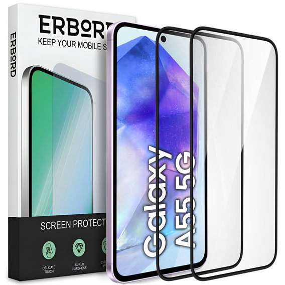 2x keramické hybridné sklo ERBORD pre Samsung Galaxy A55 5G