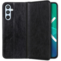 Obal na mobil pre Samsung Galaxy A54 5G, Wallet Litchi Leather, čierne