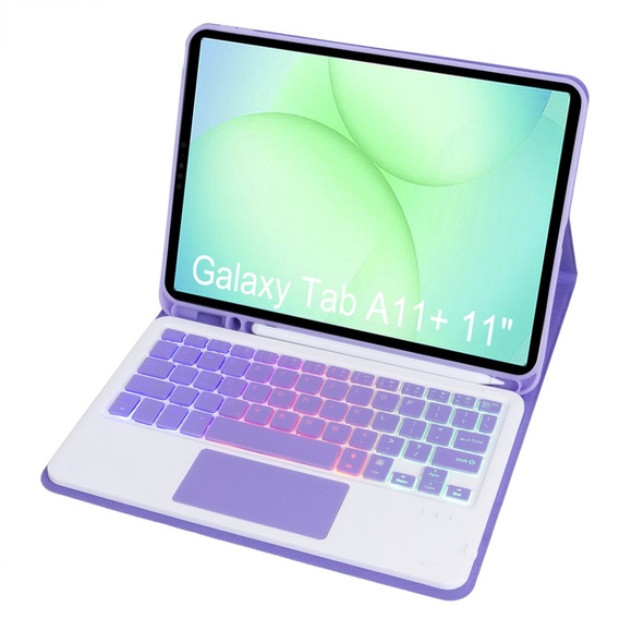 Puzdro s podsvietenou Bluetooth klávesnicou a touchpadom pre Samsung Galaxy Tab A11+