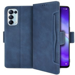 Klapkové puzdro pre Oppo Reno 5 5G, Card Slot, modré