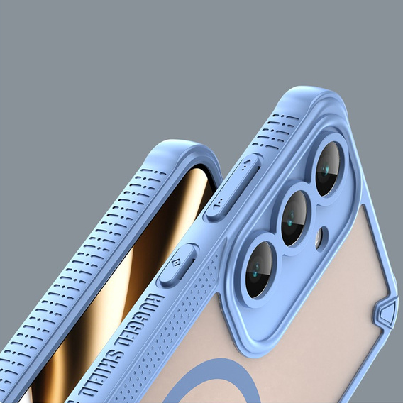 Pancierované puzdro pre Samsung Galaxy S25 FE, pre MagSafe, matné čierne