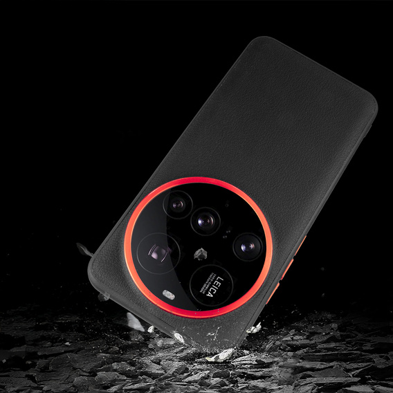 Kožené puzdro pre Xiaomi 15 Ultra, leather hybrid, čierne