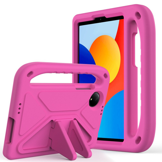 Detské puzdro pre Xiaomi Redmi Pad SE 8.7, s rukoväťou, ružové