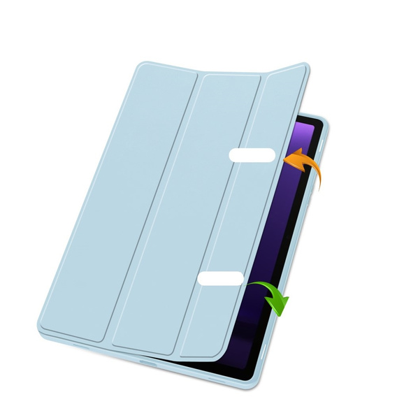 Puzdro pre Samsung Galaxy Tab S10 Lite / S10 FE / S9 FE, Smartcase s priestorom pre stylus, modré