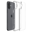 Puzdro Spigen pre iPhone 16 Plus, Ultra Hybrid, priehľadné + tvrdené sklo 9H