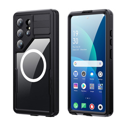 Redpepper MagSafe vodotesné puzdro pre Samsung Galaxy S26 Ultra, čierne