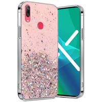 Obal na mobil pre Huawei Y7 2019, Glittery, ružové