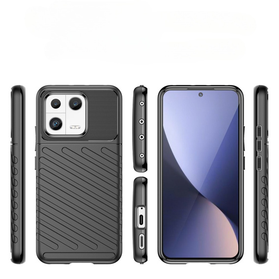 Obal na mobil pre Xiaomi 13, Thunder, čierne