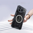 Puzdro pre Xiaomi Poco F7 Ultra, s magnetickým štítkom, transparentné / čierne
