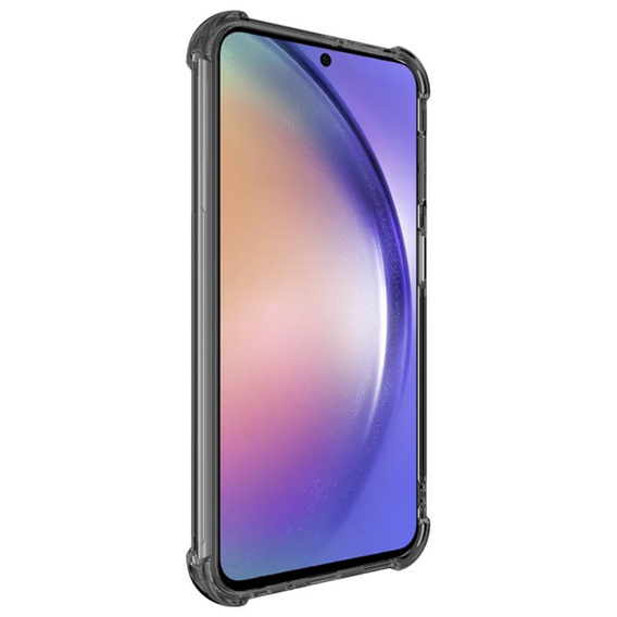 IMAK Obal na mobil pre Samsung Galaxy A25 5G, Dropproof, transparentné / čierne